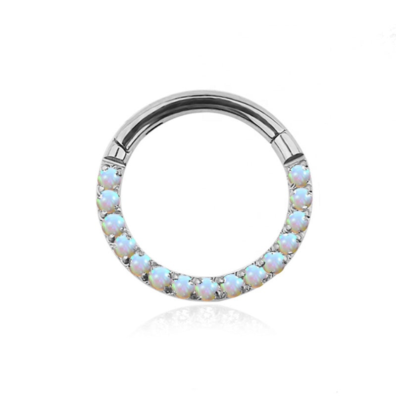 CLICKER RING CON BRILLANTI IN OPALE