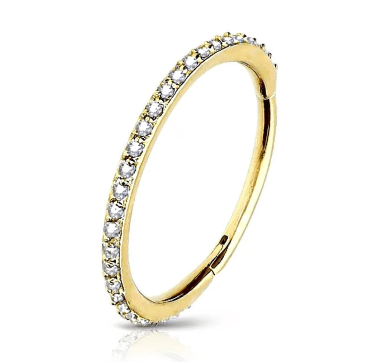 CLICKER RING WITH DIAMONDS